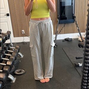 No Boundaries Gray Cargo Joggers